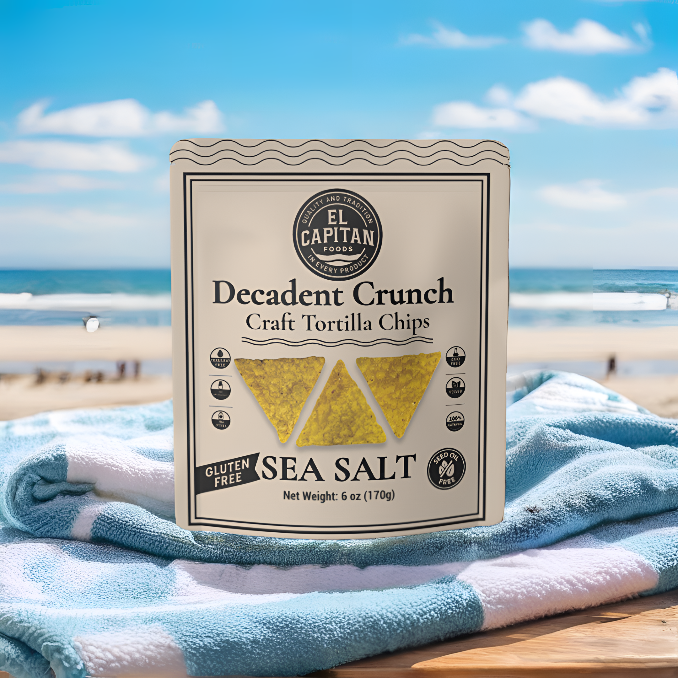 El Capitan Foods - Wholesale Chips - Decadent Crunch - Sea Salt1