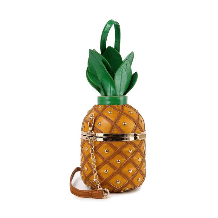 Handbag Express - Wholesale Shoulder Bag - Women's - Studded Pineapple Shoulder Bag