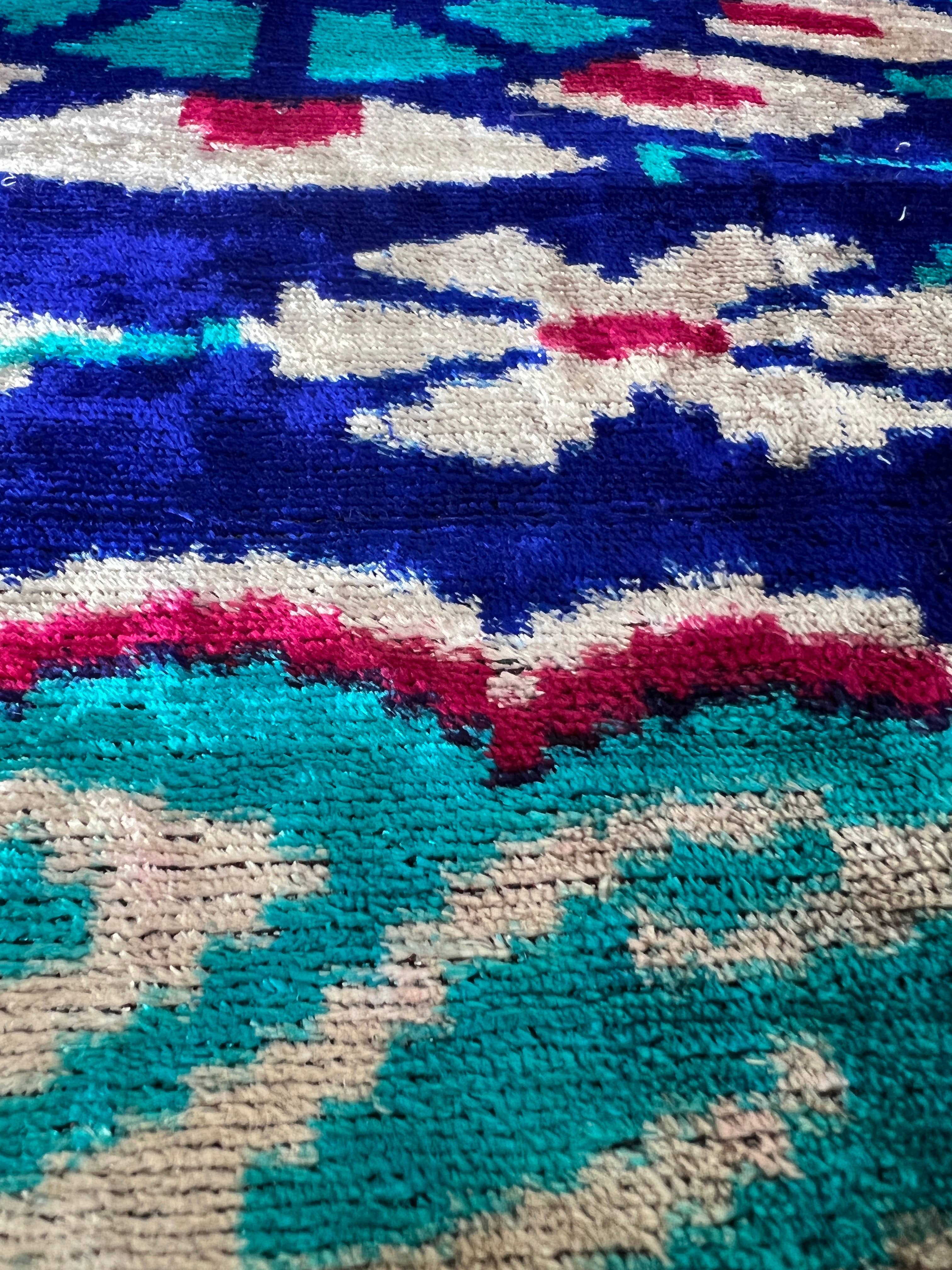 Ikat Atelier - Wholesale Fabric - ikat fabric, silk velvet fabric, uzbekistan handwoven fabric6