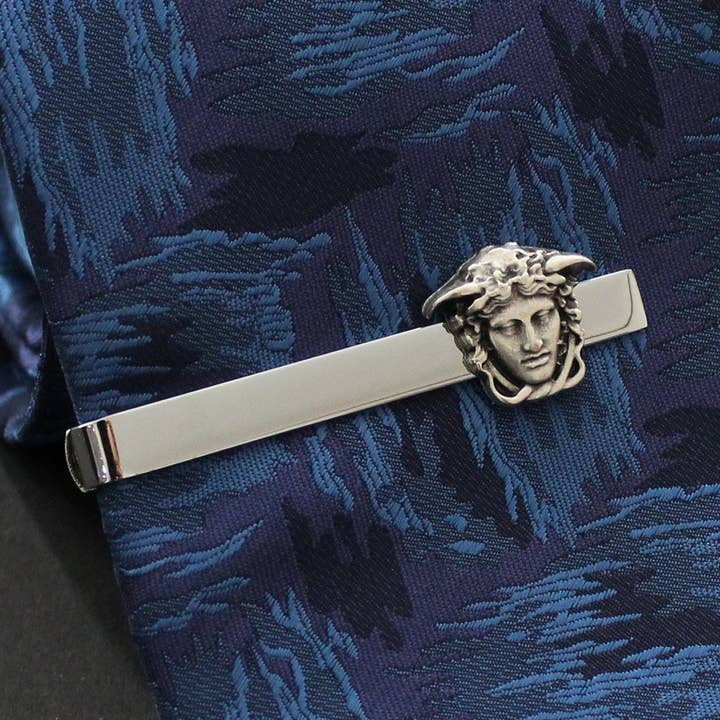 Medusa Tie Clip, Handmade Tie Bar, Tie Clip Men, Wedding Tie for wholesale by COOLMENCLUB