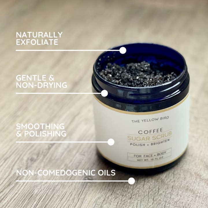 The Yellow Bird – wholesale Body scrub/exfoliant – Coffee Sugar Scrub1