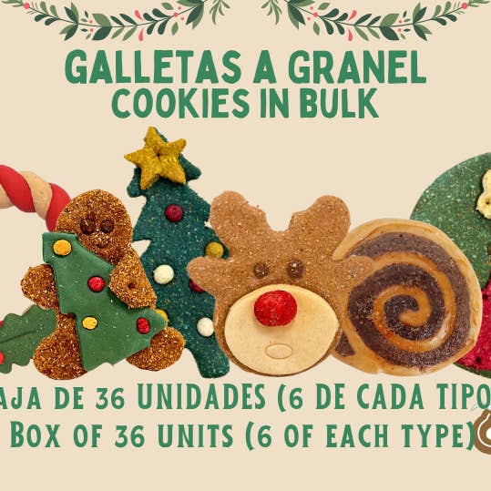 Waniyanpi - Wholesale Pet Treats - Dog - Bulk Christmas Cookies for dogs - Galletas Navidad a Granel1