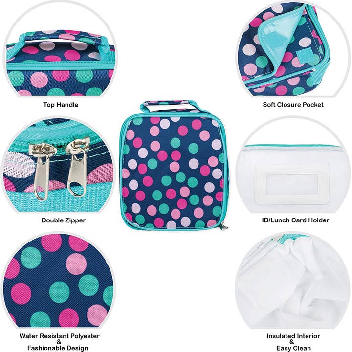 EAST AVENUE - Wholesale Lunch Bag/Box - Kids - Polka Dot Pattern Lunchbag2