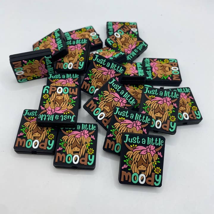ASAP Craft Supplies - Wholesale Craft Supplies - “Just A Little Moody” Silicone Focal Bead