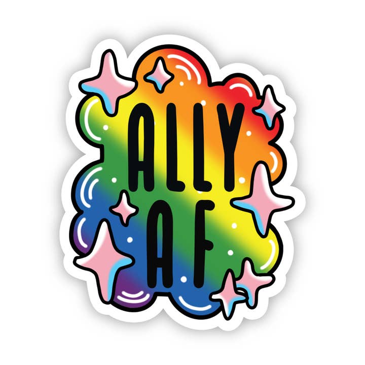 Big Moods - Wholesale Sticker - Ally AF Pride Sticker1