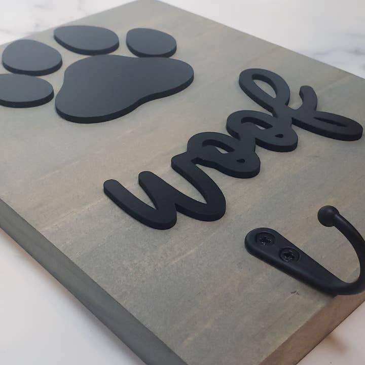 Rosie and Vi - Wholesale Sign - Custom Dog Leash Holder | Dog Lover Gift | Dog Sign | Person