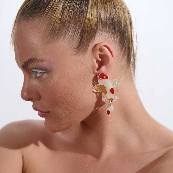 Funk Da Queen - Wholesale Dangle Earrings - Koi Fish | Earrings3