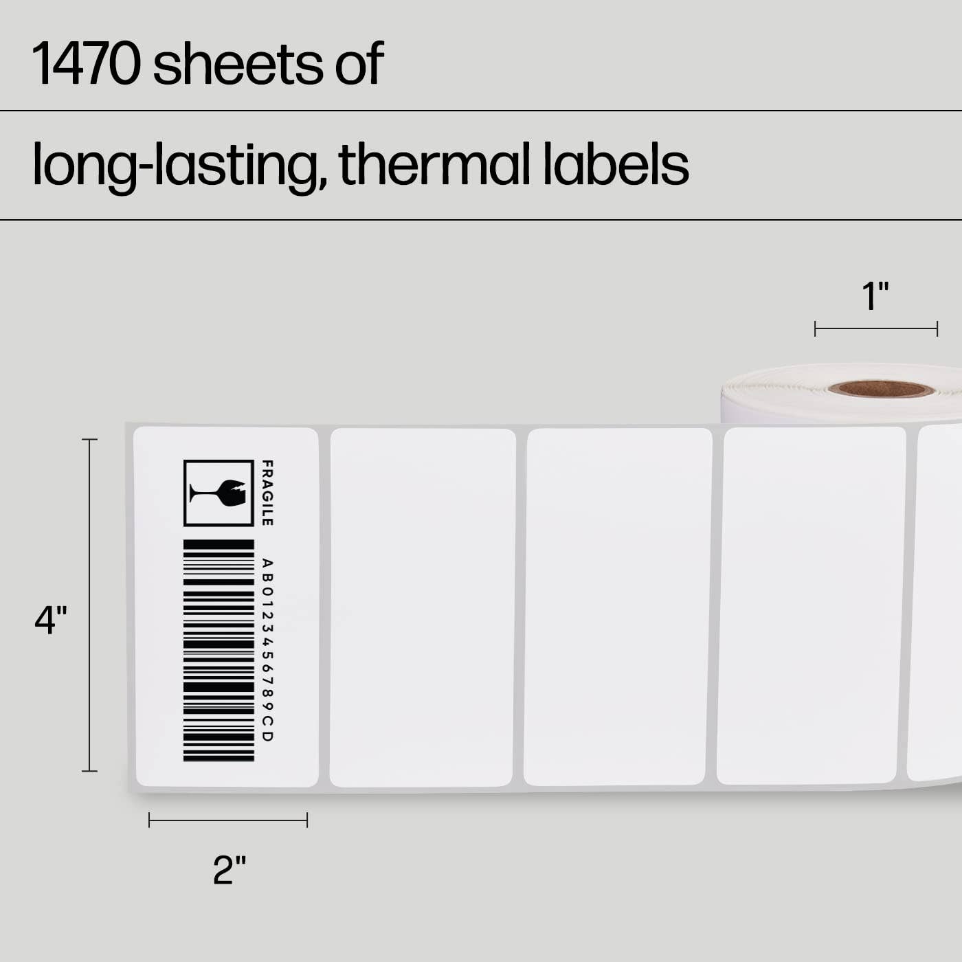 HP - Wholesale Gift Tag Label - HP Direct Thermal Shipping Labels Multipurpose Thermal Label8