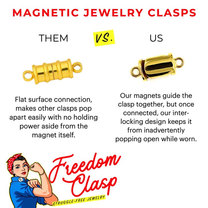 Freedom Clasp - Wholesale Clasp - Freedom Clasps (Medium 4MM)1