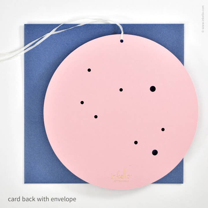 Inkello Letterpress - Wholesale Birthday Card - Sagittarius Birthday Zodiac Constellation Card (#604)