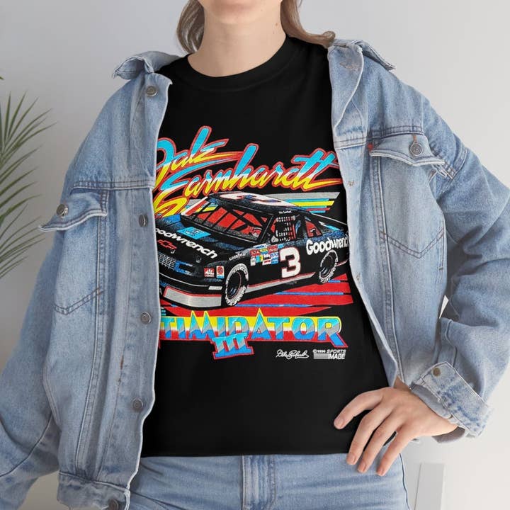 TheKingShirt - Wholesale Graphic Sweatshirt - Women's - Vintage Nascar Racing T-Shirt with Dale Earnhardt Design2