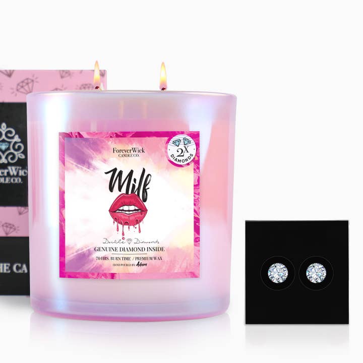 MILF Dubbel Diamant Glans Kaars voor wholesale door ForeverWick Candle Co