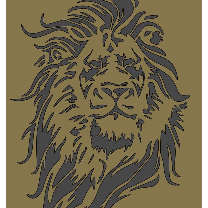 Majestätische Löwen-Schablone für den Großhandel von Belle Stencils