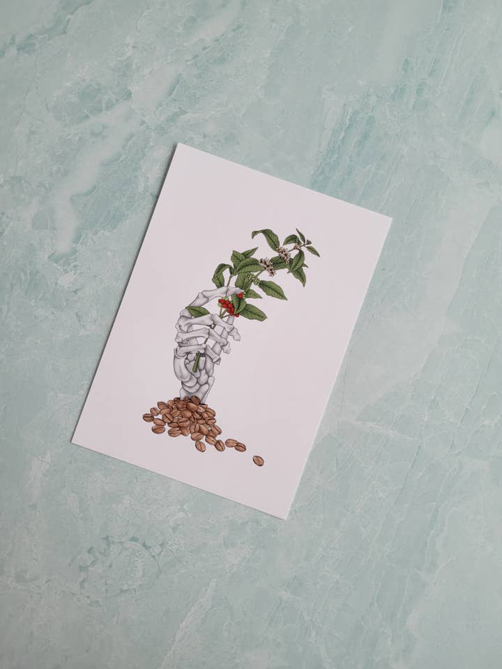 Coffee Hand for wholesale by Unstrung Studios