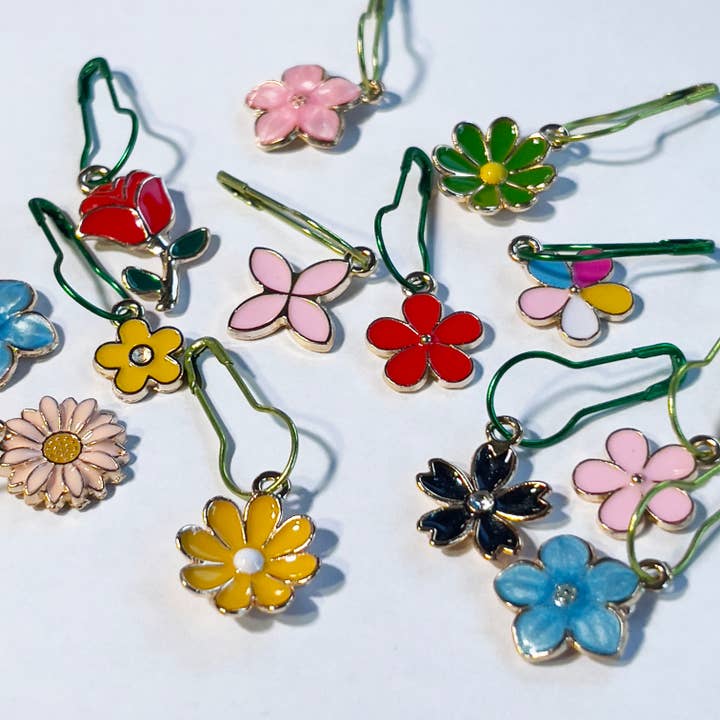 Juego de Marcadores de Puntadas Jardín de Flores para venta al por mayor de Anna B. Shop