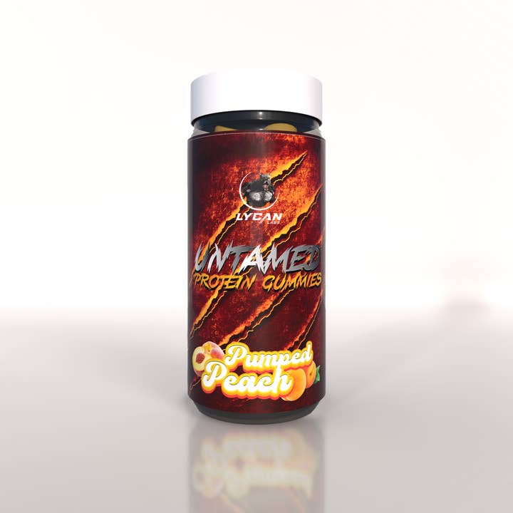 Lycan Labs – wholesale Oralt tillskott/Vitamin – UNTAMED PROTEIN GUMMIES PUMPAD PERSIKA, 56 Gummies, 7 Portioner