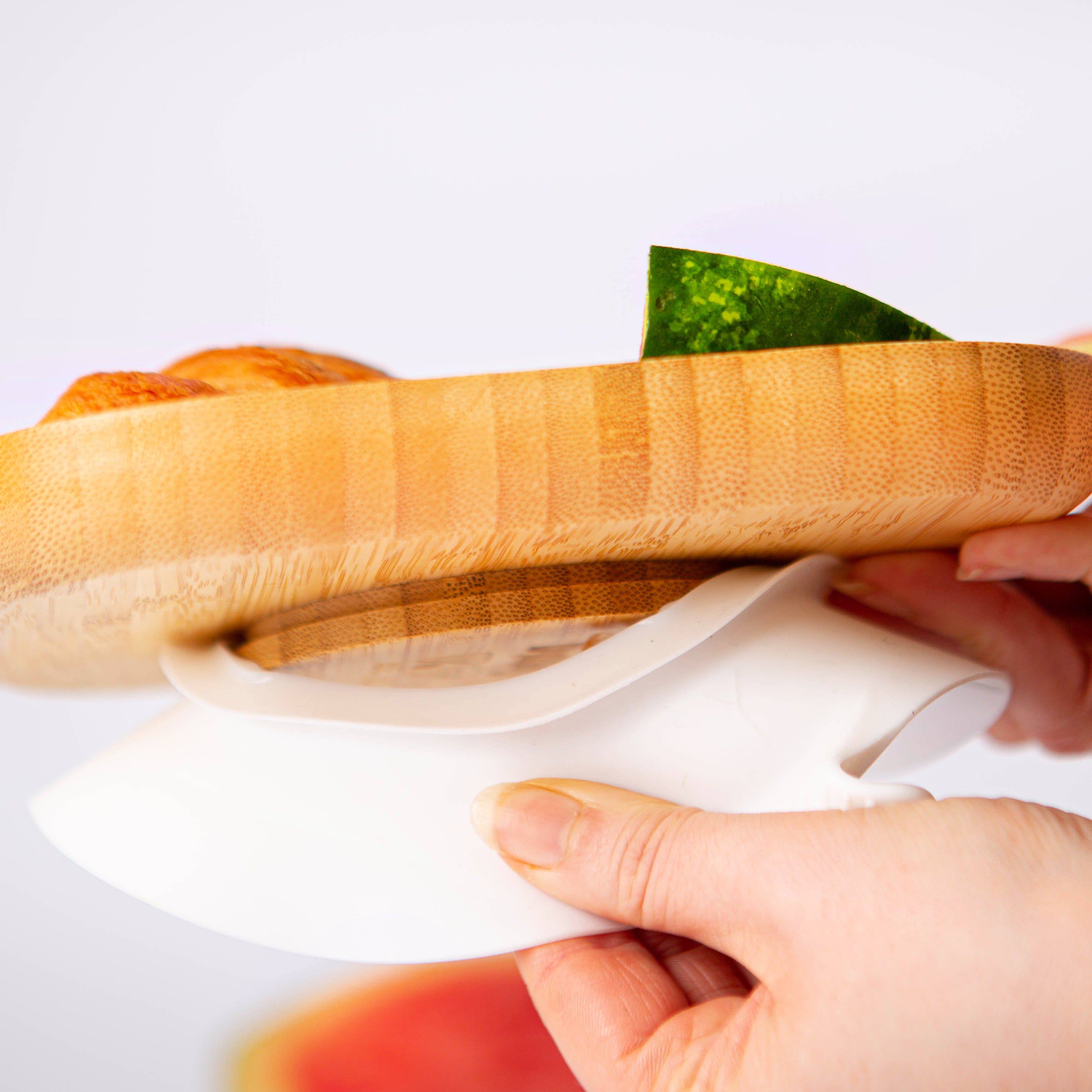 Rinkit Ltd - Wholesale Dinner Plate - Kids & Baby - Tiny Dining Children's Bamboo Suction Plate - Grey3