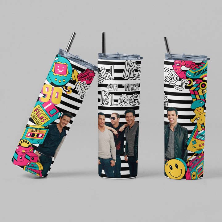 90's Retro Boy Band Inspired Pop Music Inspired Tumbler for wholesale by The Geek Boutique