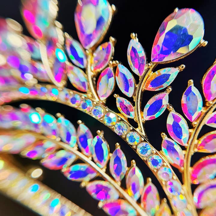 Happy Dream Gifts - Wholesale Tiara - Women's - Diamond Crystal Crown, Quinceanera Crown,Gold Princess Tiara6