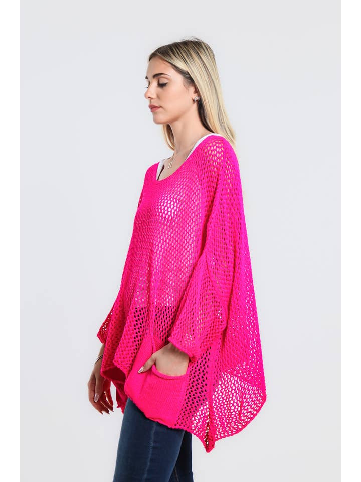 TINA Stephens Italy/Tees By Tina - Vente Haut en maille – femme - Surmatelas en tricot ouvert Lennox (BLS133)15