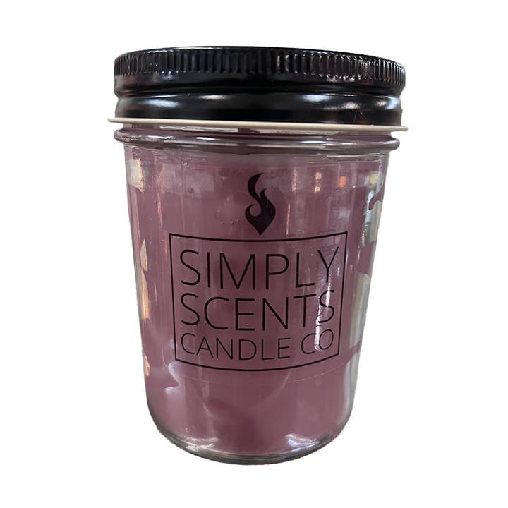 Simply Scents Candle Co. - Wholesale Jar/Filled Candle - Case (12) 8 oz. Mahogany