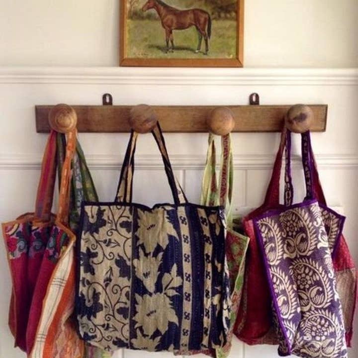 bhavnas boutique - Wholesale Tote Bag - Women's - Vintage Fashion Bag Kantha Bag Vintage kantha Tote Women Bag2