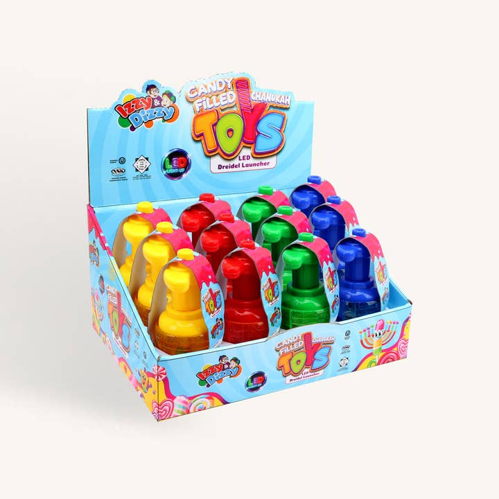 Ner Mitzvah - Wholesale Dreidel - Kids - Candy Filled Dreidel With Launcher1