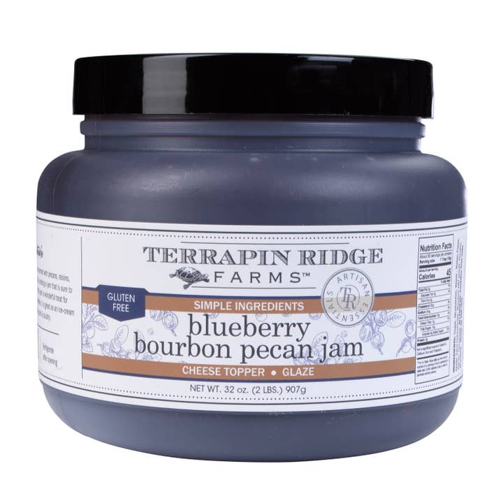 Terrapin Ridge Farms - Wholesale Jam/Jelly - Quart - Blueberry Bourbon Pecan Jam