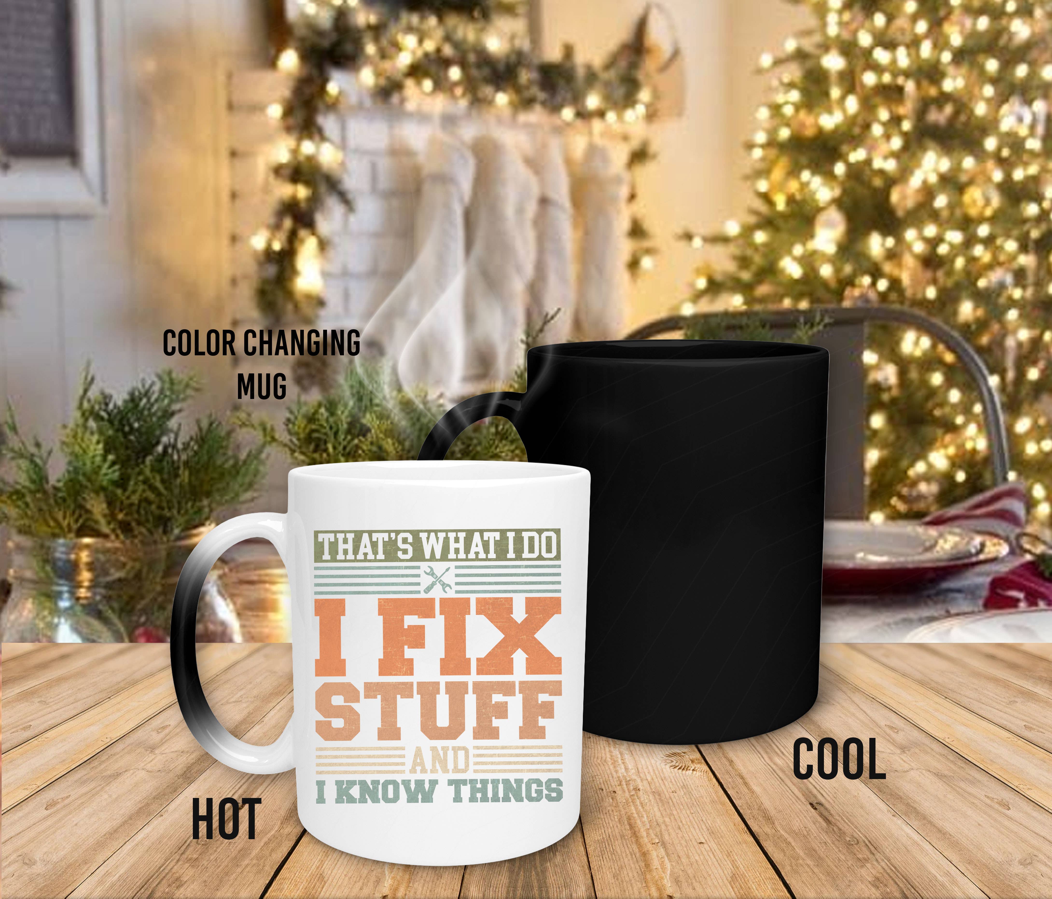 NVC Ecommerce LLC - Wholesale Coffee Mug - Retro Mechanic I Fix Stuff And Know Things Mug, Father Day2