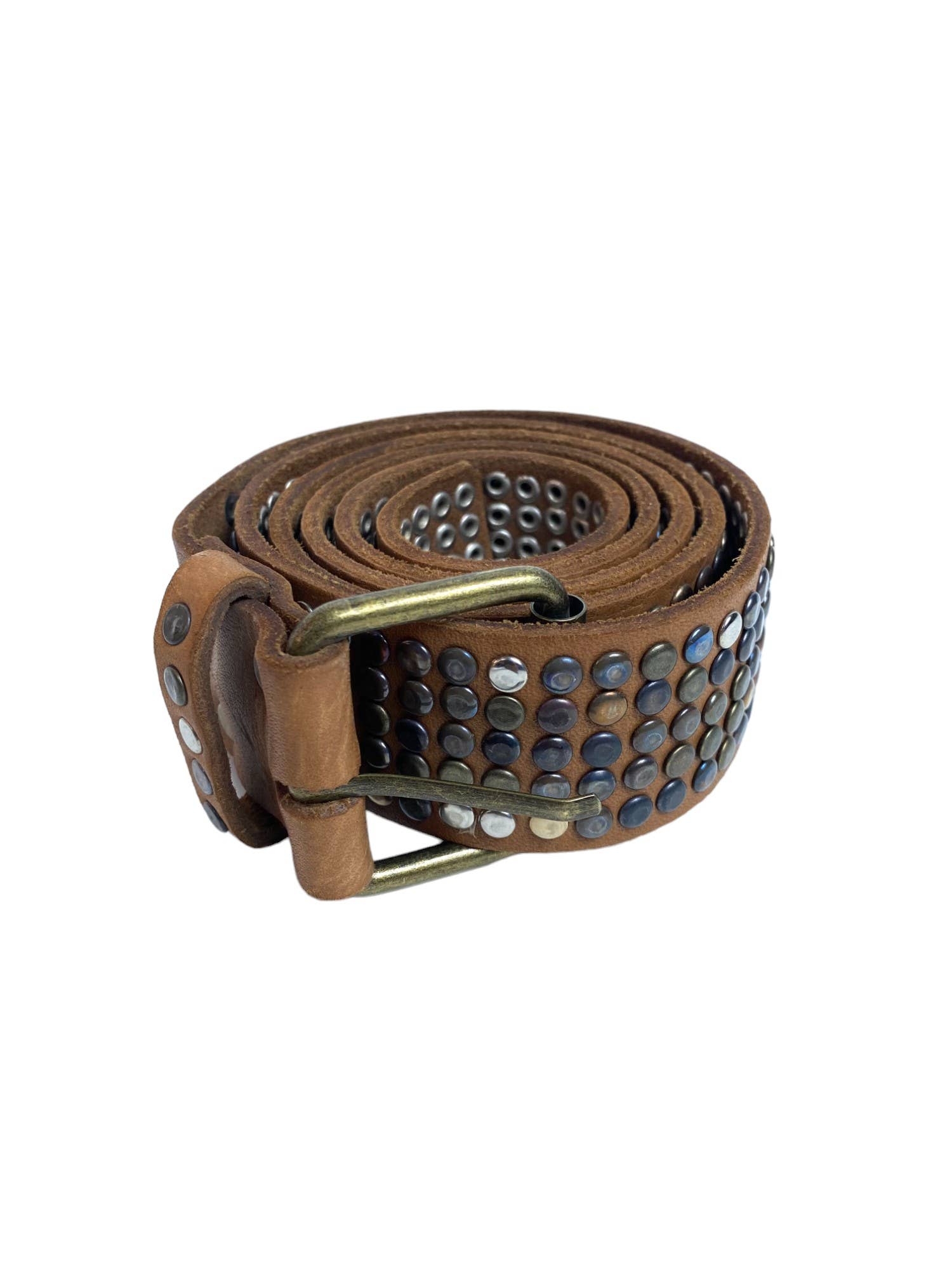 Berberwoolrug – Engroshandel Bælte - Dame – Nittebælte i læder med messing spænde, håndlavet0