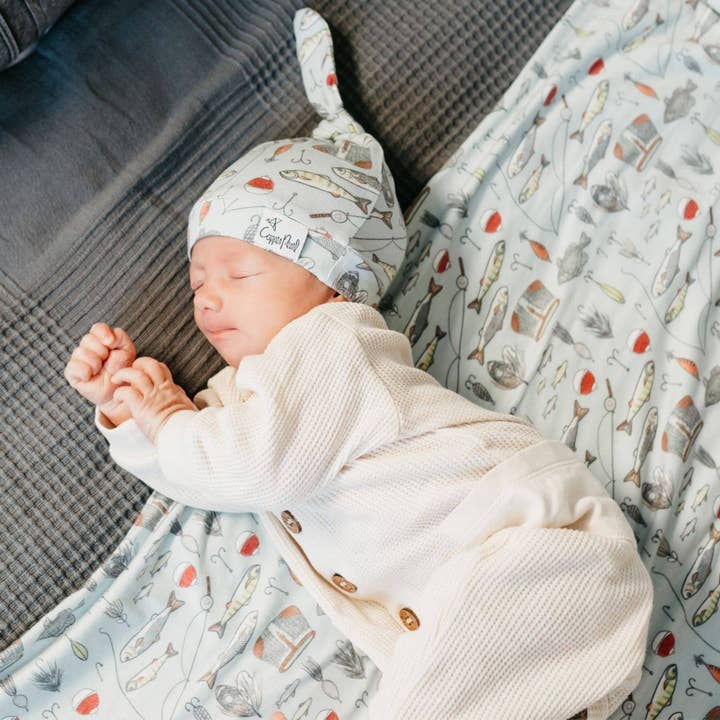 Copper Pearl - Wholesale Newborn/Knit Hat - Baby - Top Knot Hat - Trout9