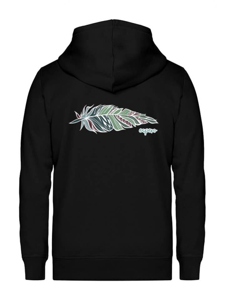 Exklusiv: Zipper Life Fly Svart med ryggtryck för wholesale av espero