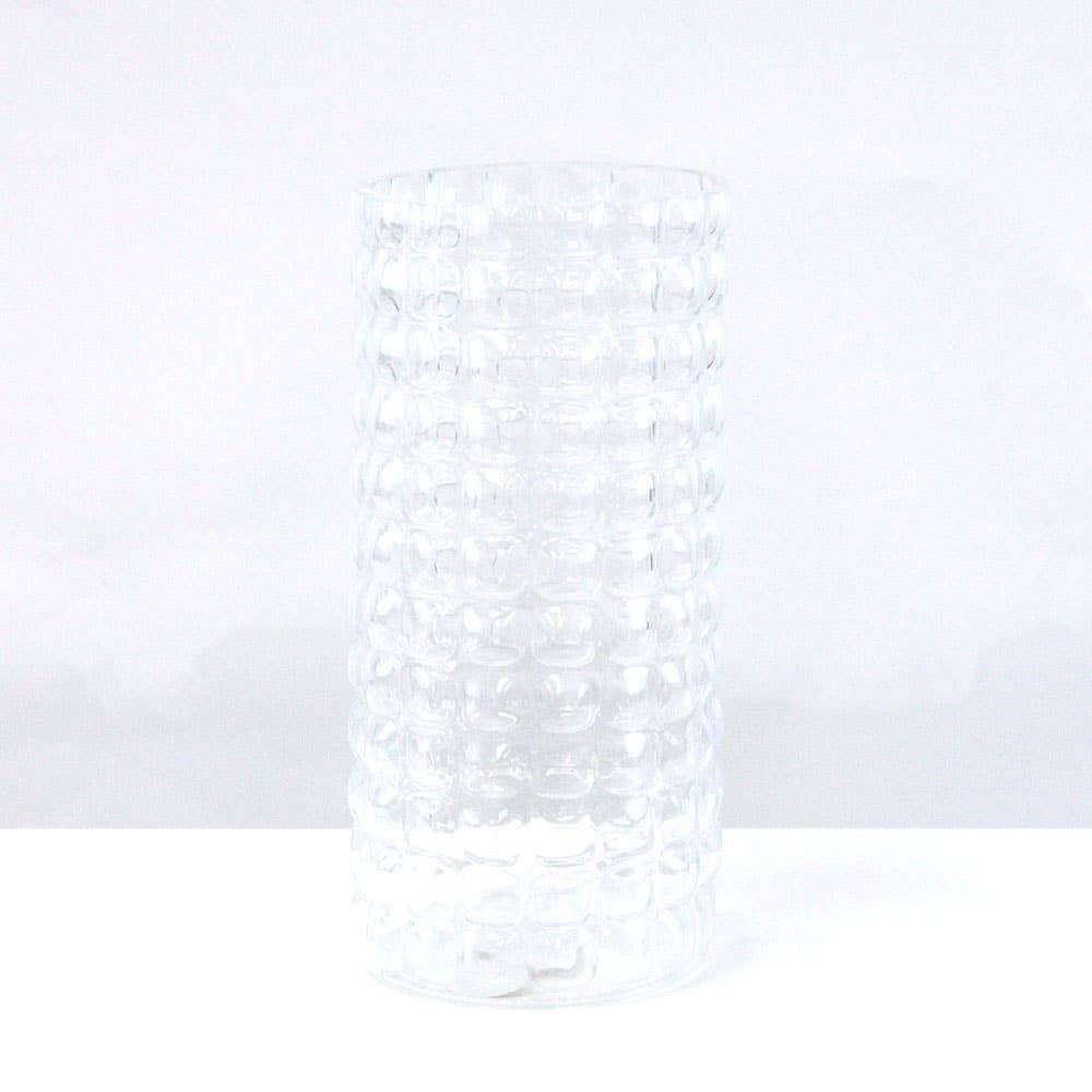 Galore Home - Wholesale Vase - Bubble Cylinder Vase (H-9.5" x D-4.35")1