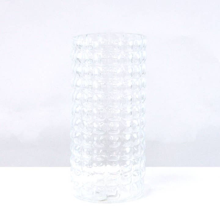 Galore Home - Wholesale Vase - Bubble Cylinder Vase (H-9.5" x D-4.35")1