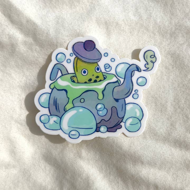 Natalie Andrewson - Wholesale Sticker - Sticker Froggy Bog1