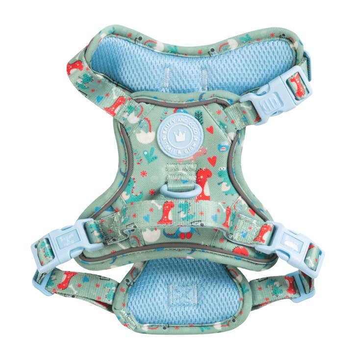 Dinosaur Dog Harness – Dino Party Reflective No-Pull for wholesale by Bailey and Coco