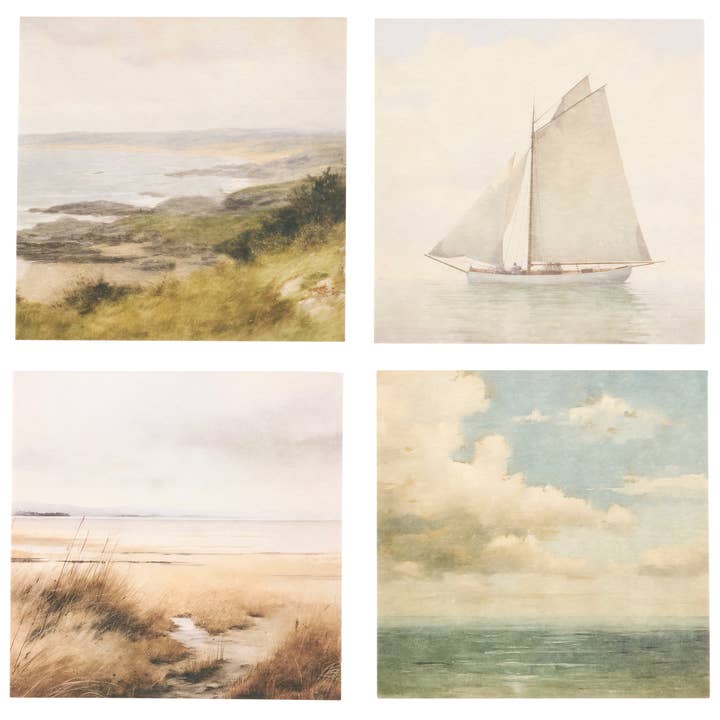 Primitives by Kathy - Wholesale Coasters - Vintage Coastal Coasters