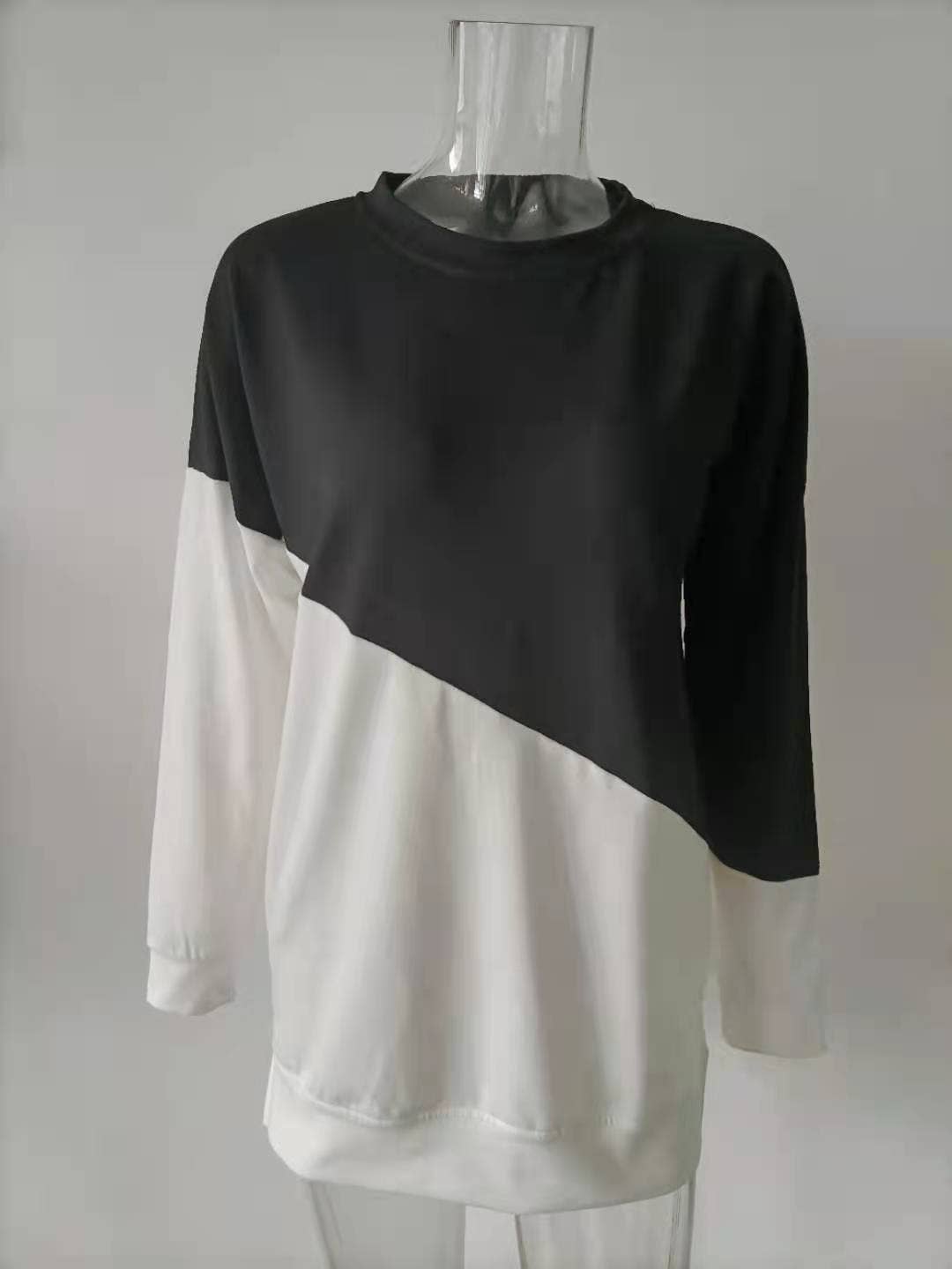 Lily Clothing - Vente Sweat à capuche – femme - SWEAT À CAPUCHE À MANCHES LONGUES ET COL ROND DE COULEUR ASSORTIE12