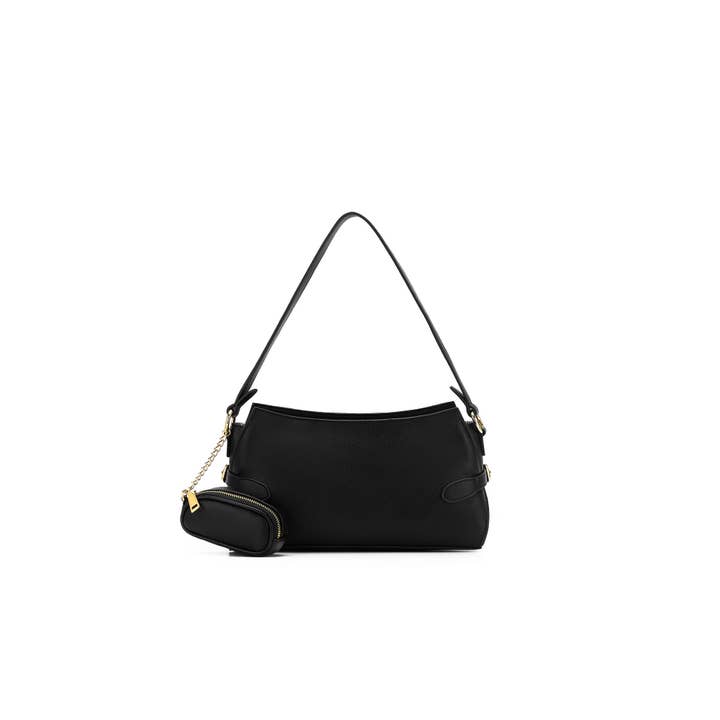 Messina Black East West Shoulder Bag for wholesale by BLACK CAVIAR DESIGNS