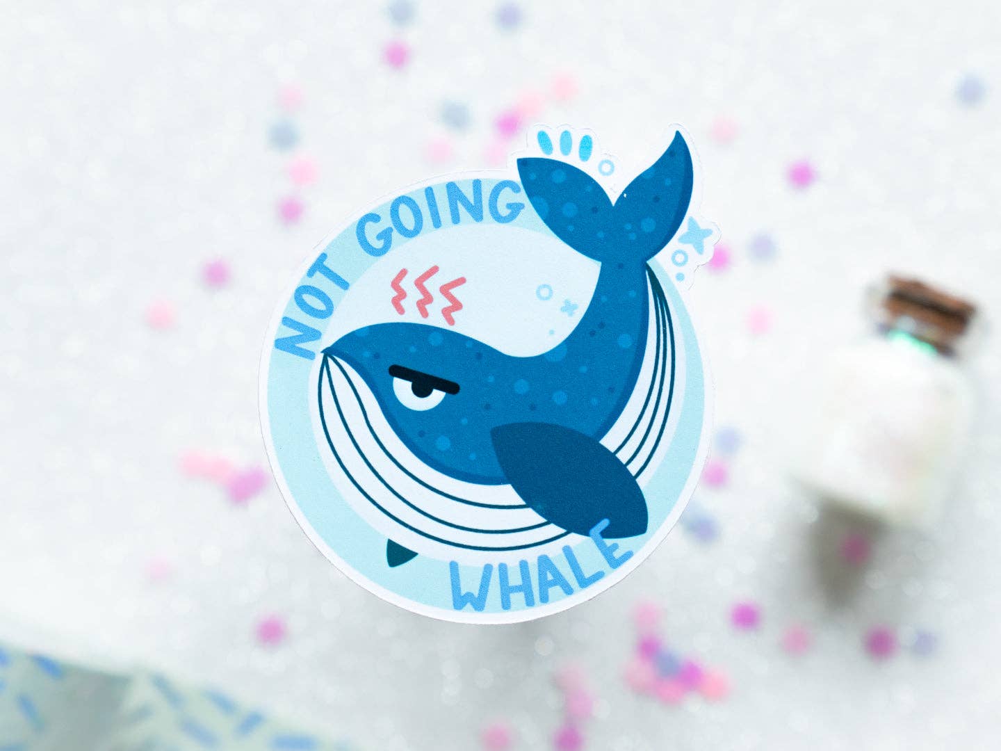 Sparkles in the Wild - Vendita all'ingrosso Adesivo - Adesivo «Not Going Whale»