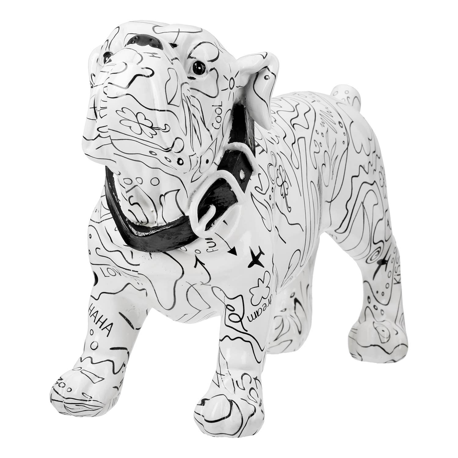 Modern style dog figure, white H.21 cm for wholesale on Faire3