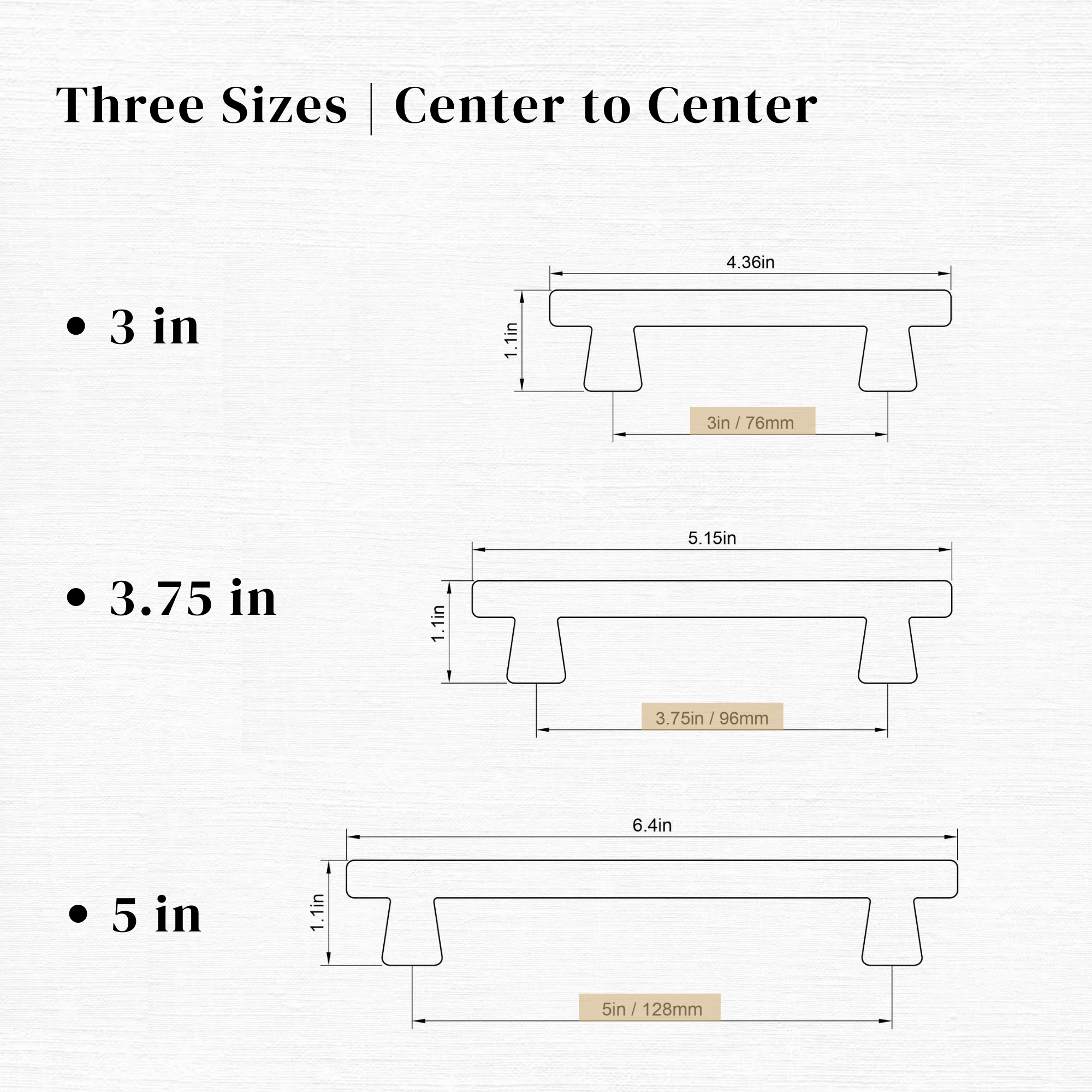 Island Universe Hardware Inc. - Wholesale Knob/Pull - Cone Shape Modern Cabinet Bar Pull21