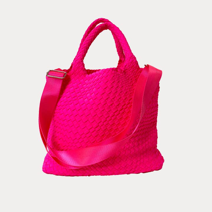AHDORNED - Wholesale Tote Bag - Women's - Lily Woven Neoprene Tote with Pouch1
