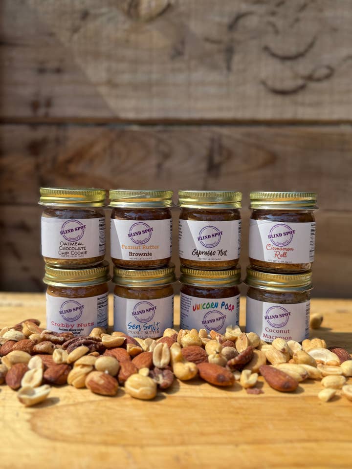 Mini Jar 8 Jar Collection for wholesale by Blindspot Nutbutters