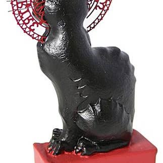 Museum Wholesale Inc - Wholesale Sculpture - Le Chat Noir Black Cat Statue by Steinlen