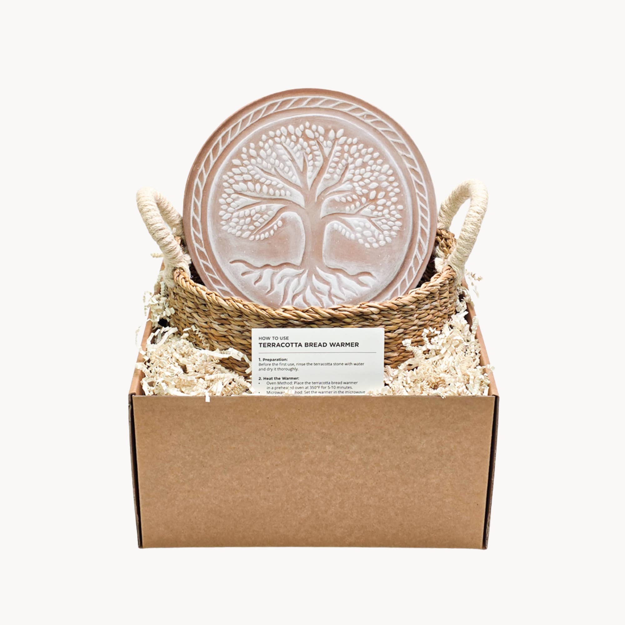 KORISSA - Wholesale Baking Dish - Handmade Bread Warmer & Wicker Basket - Tree of Life Round1