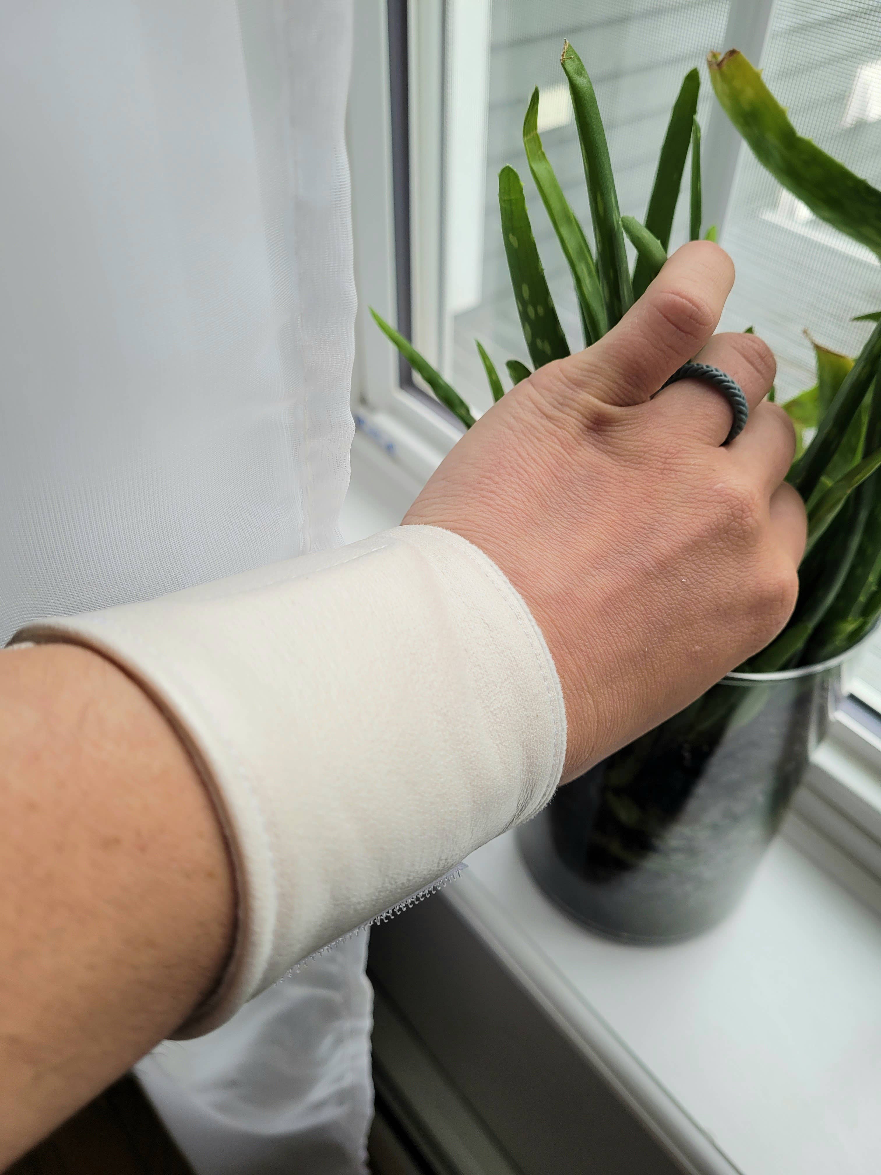 LISS & LANDI - Vente Disque de coton - Pack pour huile de ricin biologique, poignet2