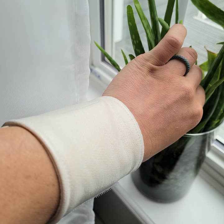 LISS & LANDI - Vente Disque de coton - Pack pour huile de ricin biologique, poignet2