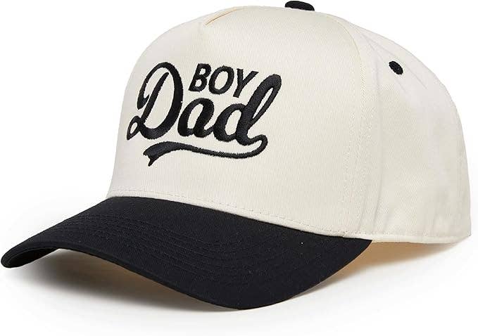 Funky Junque - Wholesale Baseball Cap - Men's - Two Tone Cap - Boy Dad - Black/Beige1
