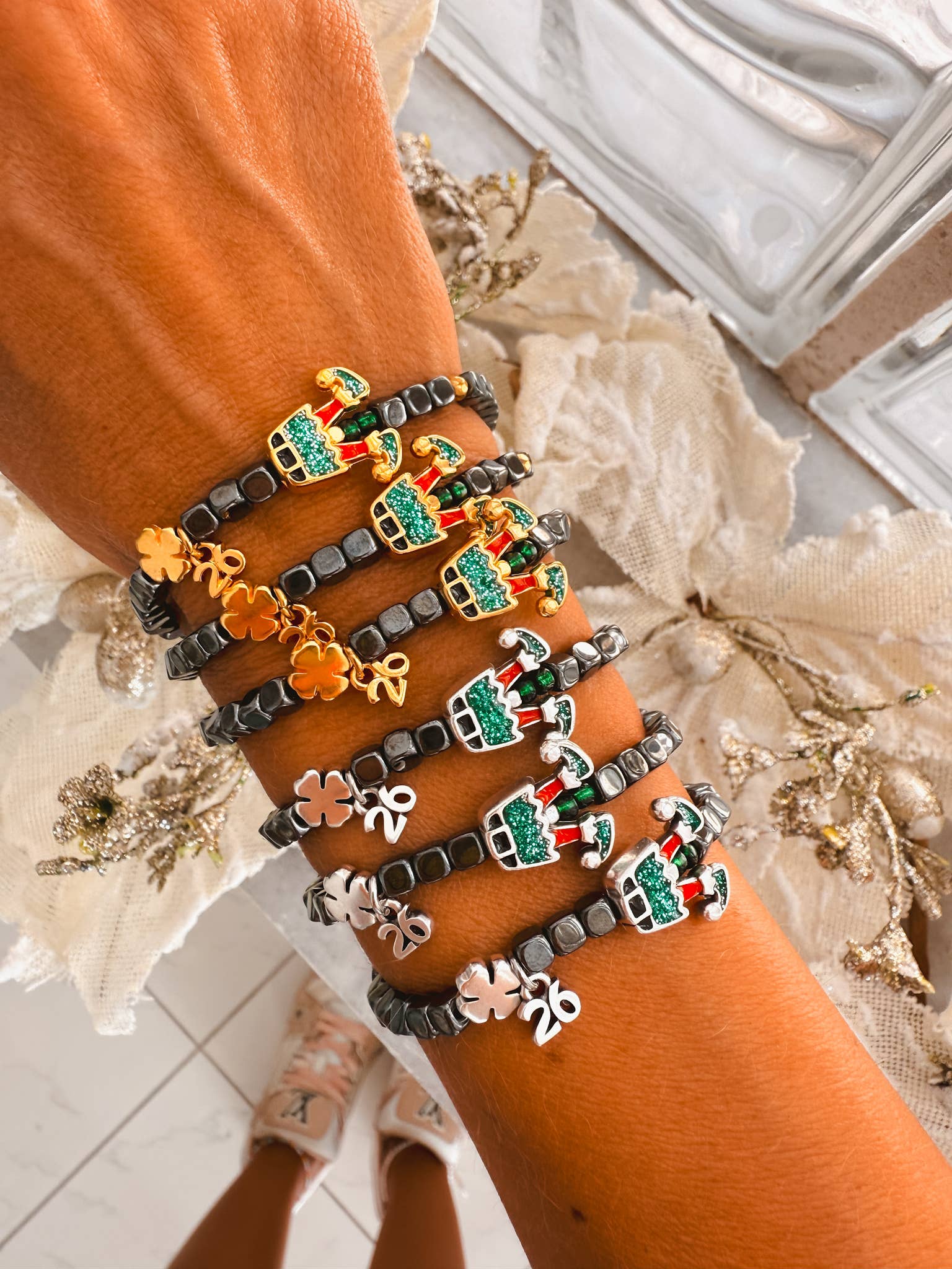 Goupi - Wholesale Beaded Bracelet - 2026 Elf Charm Bracelets – Fun Holiday Jewelry Gift 🎄